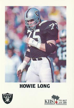 1985 Los Angeles Raiders Police #NNO Howie Long Front