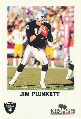 1985 Los Angeles Raiders Police #NNO Jim Plunkett Front