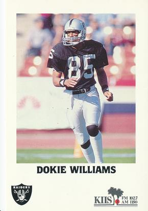 1985 Los Angeles Raiders Police #NNO Dokie Williams Front
