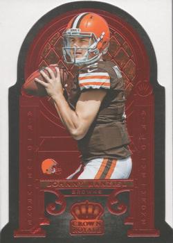 2014 Panini Crown Royale - Air to the Throne Red #AT2 Johnny Manziel / Peyton Manning Front