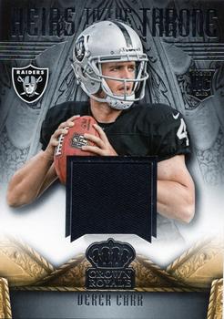 2014 Panini Crown Royale - Heirs to the Throne Materials #HT-DC Derek Carr Front