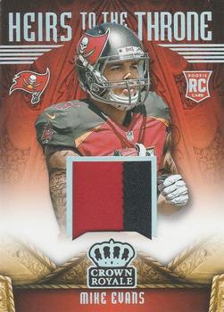 2014 Panini Crown Royale - Heirs to the Throne Materials Prime #HT-ME Mike Evans Front