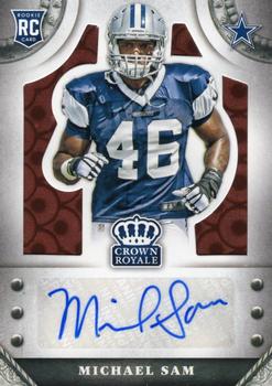 2014 Panini Crown Royale - Rookie Signatures #S-MS Michael Sam Front