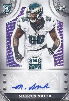2014 Panini Crown Royale - Rookie Signatures Premier Date #S-MS Marcus Smith Front