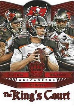 2014 Panini Crown Royale - The King's Court Red #KC17 Doug Martin / Josh McCown / Mike Evans Front