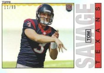 2014 Topps Chrome - 1985 Topps Refractors #1 Tom Savage Front