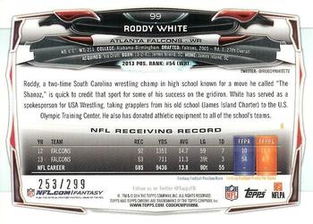 2014 Topps Chrome - Black Refractors #99 Roddy White Back