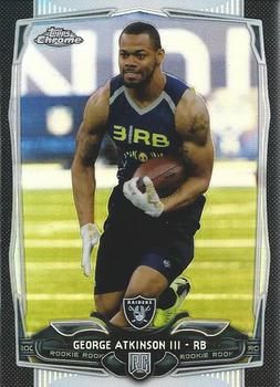 2014 Topps Chrome - Black Refractors #148 George Atkinson III Front