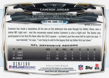 2014 Topps Chrome - Blue Refractors #41 Cameron Jordan Back
