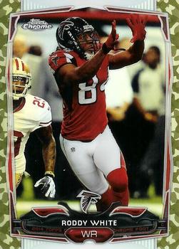 2014 Topps Chrome - Camo Refractors #99 Roddy White Front