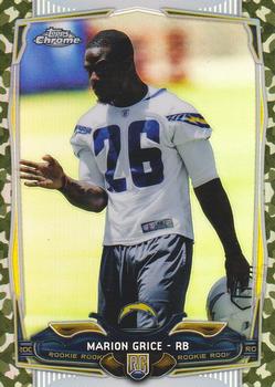 2014 Topps Chrome - Camo Refractors #122 Marion Grice Front