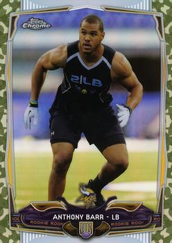 2014 Topps Chrome - Camo Refractors #161 Anthony Barr Front
