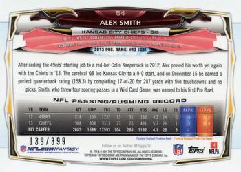2014 Topps Chrome - Pink Refractors #54 Alex Smith Back