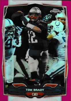 2014 Topps Chrome - Pink Refractors #62 Tom Brady Front