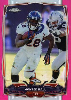 2014 Topps Chrome - Pink Refractors #66 Montee Ball Front