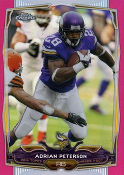 2014 Topps Chrome - Pink Refractors #89 Adrian Peterson Front