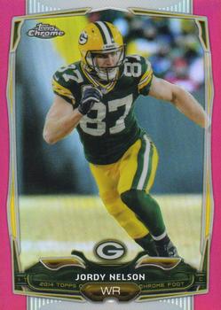 2014 Topps Chrome - Pink Refractors #100 Jordy Nelson Front