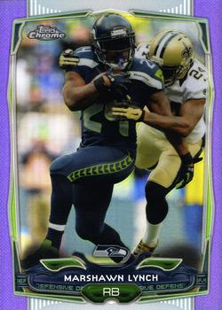 2014 Topps Chrome - Purple Refractors #61 Marshawn Lynch Front
