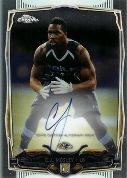 2014 Topps Chrome - Rookie Autographs #203 C.J. Mosley Front