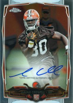 2014 Topps Chrome - Rookie Autographs #225 Isaiah Crowell Front