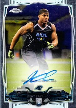 2014 Topps Chrome - Rookie Autographs #140 Kony Ealy Front
