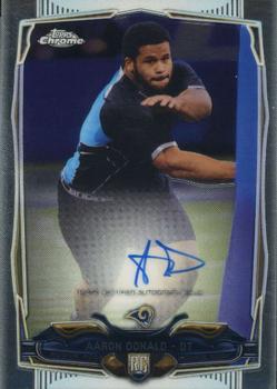 2014 Topps Chrome - Rookie Autographs #175 Aaron Donald Front