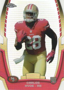 2014 Topps Chrome - Rookie Die Cuts #CRDC-CH Carlos Hyde Front