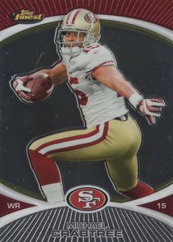 2010 Finest #44 Michael Crabtree  Front