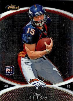 2010 Finest #100 Tim Tebow  Front