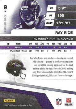 2010 Panini Absolute Memorabilia #9 Ray Rice  Back