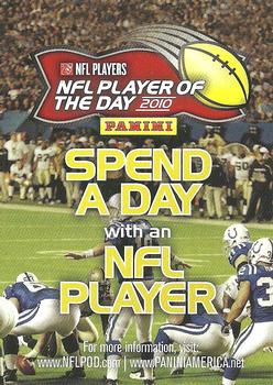 2010 Panini Absolute Memorabilia #NNO Spend a Day with an NFL Player Front