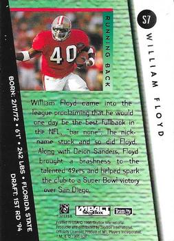 1995 SkyBox Impact - Dealer Promo Singles #S7 William Floyd Back
