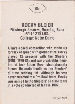1987 TCMA Update CMC #88 Rocky Bleier Back