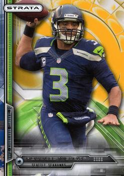 2014 Topps Strata - Gold #8 Russell Wilson Front