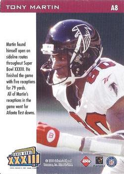 1999 Collector's Edge Super Bowl XXXIII #A8 Tony Martin Back