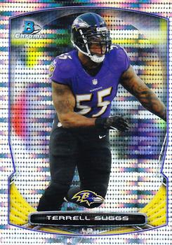 2014 Bowman Chrome - Pulsar Refractor #17 Terrell Suggs Front