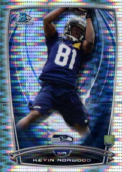 2014 Bowman Chrome - Pulsar Refractor #206 Kevin Norwood Front