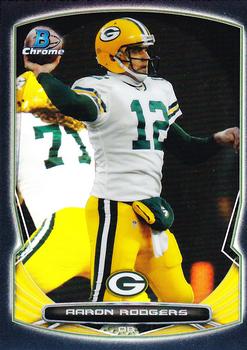 2014 Bowman Chrome - Black Refractor #21 Aaron Rodgers Front