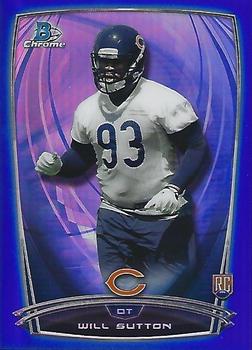 2014 Bowman Chrome - Blue Refractor #120 Will Sutton Front
