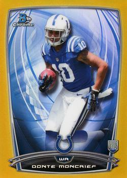 2014 Bowman Chrome - Gold Refractor #167 Donte Moncrief Front