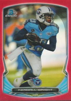 2014 Bowman Chrome - Red Refractor #92 Kendall Wright Front