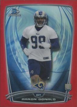 2014 Bowman Chrome - Red Refractor #199 Aaron Donald Front