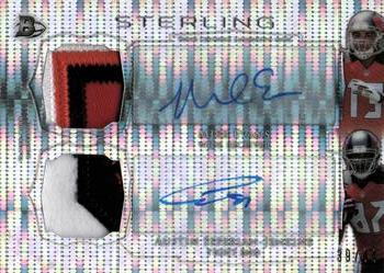 2014 Bowman Sterling - Dual Autographed Relic Patches Pulsar Refractors #BSPDAR-ESJ Mike Evans / Austin Seferian-Jenkins Front
