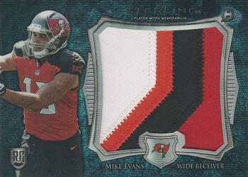 2014 Bowman Sterling - Jumbo Rookie Patches Blue Wave Refractors #BSJRP-ME Mike Evans Front