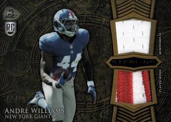 2014 Bowman Sterling - Relics Gold Refractors #BSRDR-AW Andre Williams Front