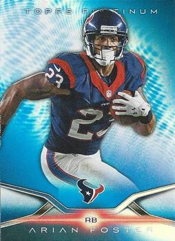 2014 Topps Platinum - Blue Wave Refractors #100 Arian Foster Front