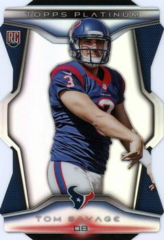 2014 Topps Platinum - Rookie Die Cut #PDC-TS Tom Savage Front