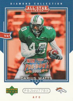 2004 Upper Deck Diamond Collection All-Star Lineup - Promo #AS56 Darius Watts Front