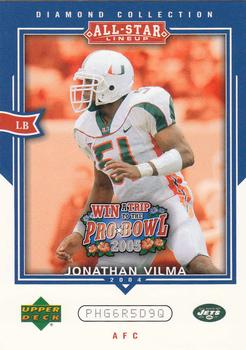 2004 Upper Deck Diamond Collection All-Star Lineup - Promo #AS20 Jonathan Vilma Front