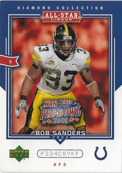 2004 Upper Deck Diamond Collection All-Star Lineup - Promo #AS58 Bob Sanders Front